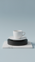Porcelain Espresso Set with Matte Finish