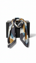 Silk-Blend Scarf in Signature Blue